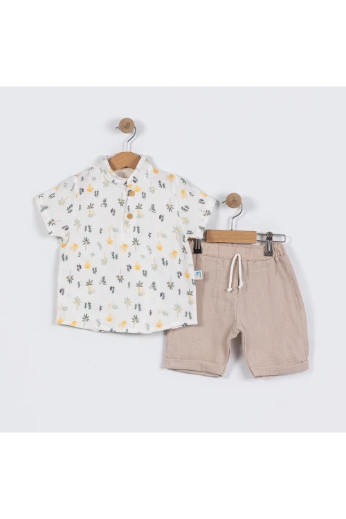 Ağaç Desenli Müslin Takım 9121