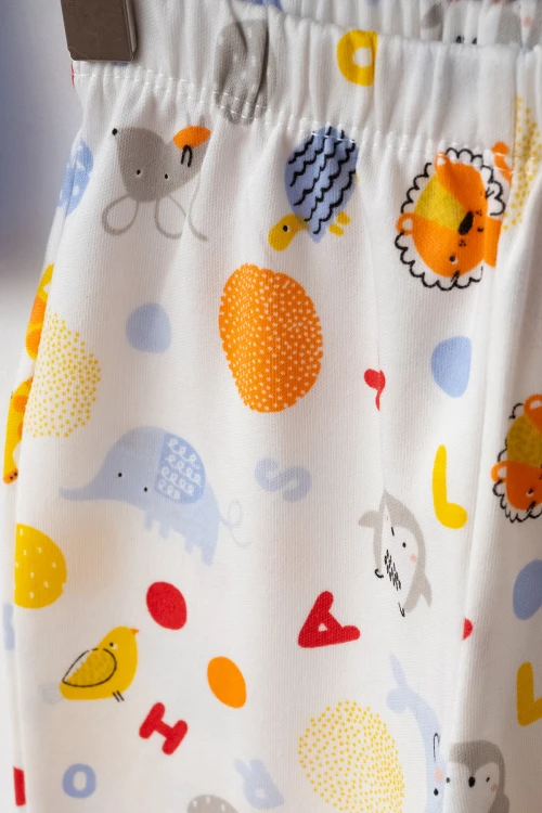 Animal Baskılı Pamuklu Pijama Takımı 45162