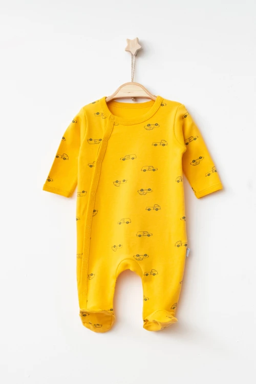 Araba Desenli Erkek Bebek Verev Tulum 1001