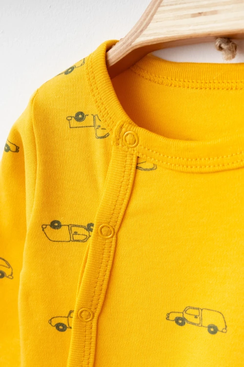 Araba Desenli Erkek Bebek Verev Tulum 1001