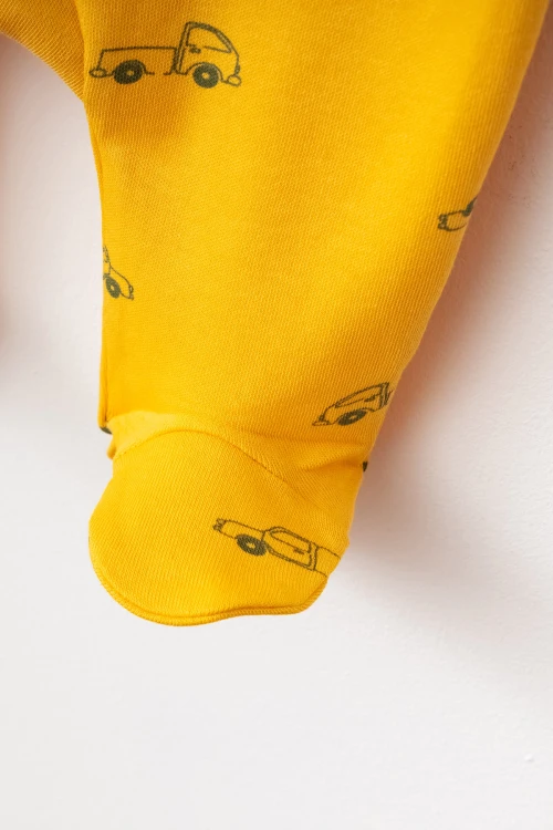 Araba Desenli Erkek Bebek Verev Tulum 1001