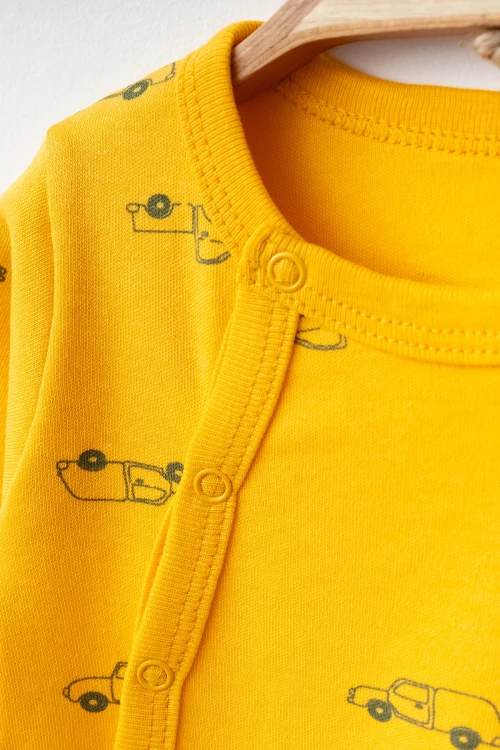 Araba Desenli Erkek Bebek Verev Tulum 1001