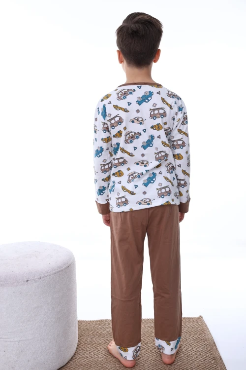 Araba Desenli Erkek Pijama Takımı 2213