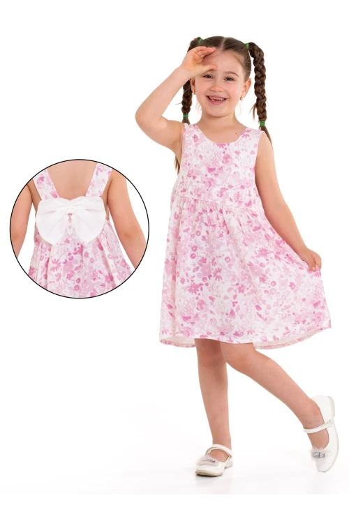 Arkası Kurdeleli Askılı Dokuma Elbise 73514