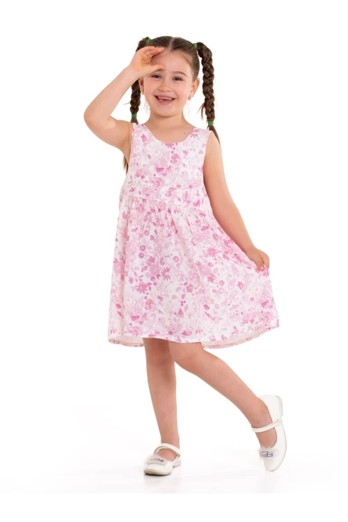 Arkası Kurdeleli Askılı Dokuma Elbise 73514