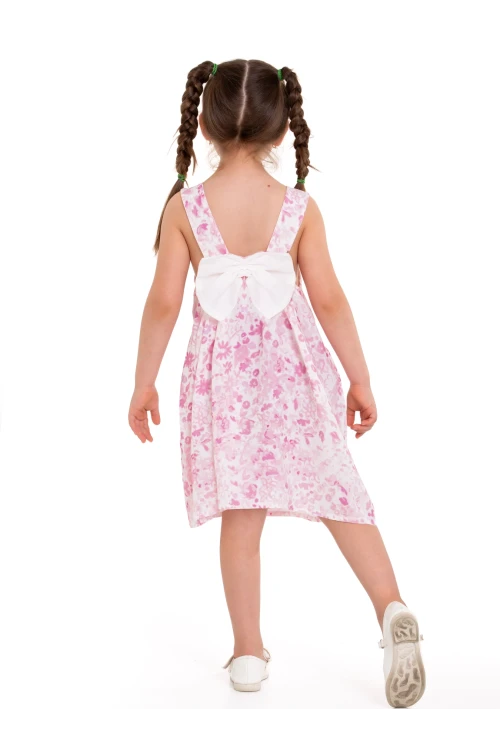 Arkası Kurdeleli Askılı Dokuma Elbise 73514