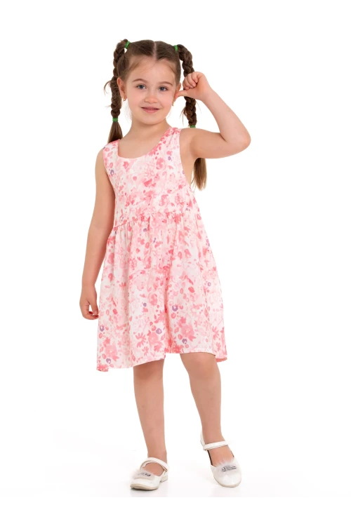 Arkası Kurdeleli Askılı Dokuma Elbise 73514