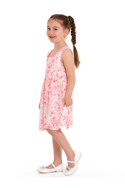 Arkası Kurdeleli Askılı Dokuma Elbise 73514