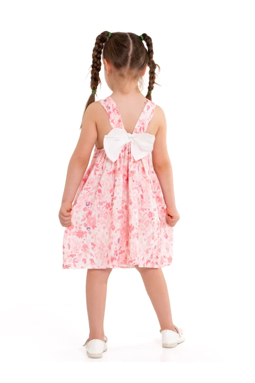 Arkası Kurdeleli Askılı Dokuma Elbise 73514