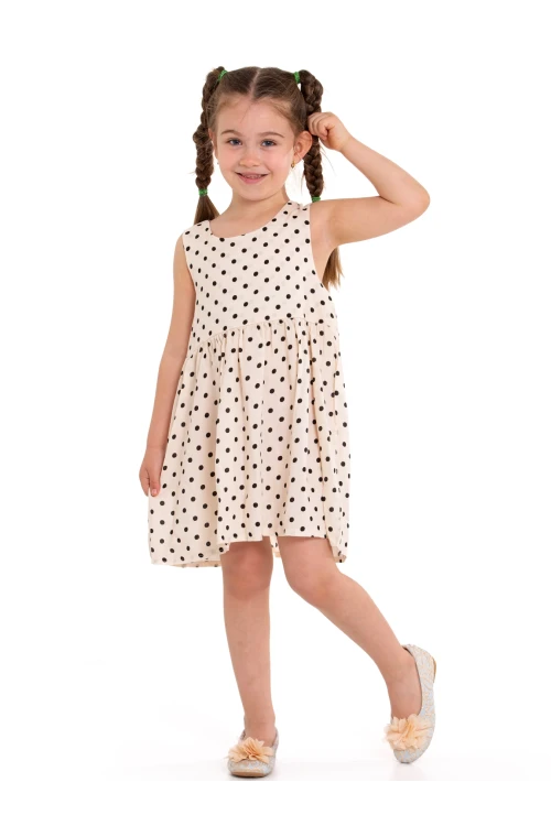 Arkası Kurdeleli Askılı Dokuma Elbise 73514