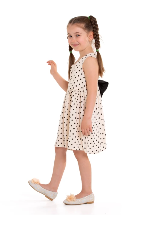 Arkası Kurdeleli Askılı Dokuma Elbise 73514