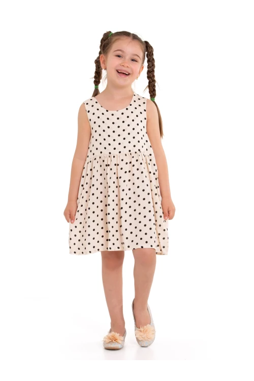 Arkası Kurdeleli Askılı Dokuma Elbise 73514