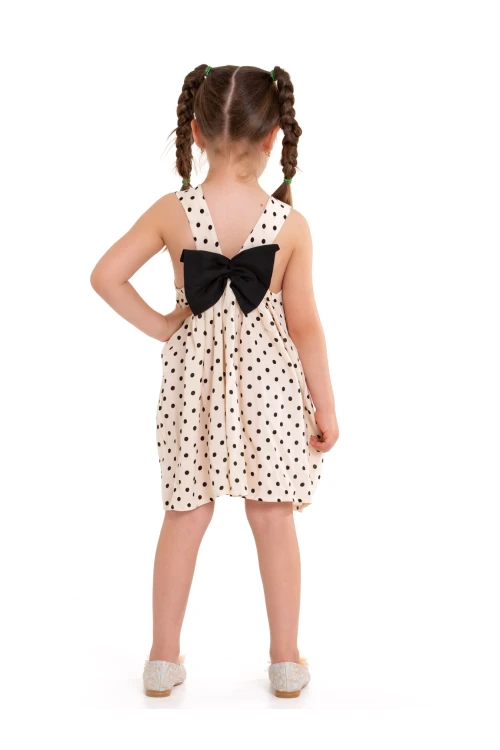 Arkası Kurdeleli Askılı Dokuma Elbise 73514