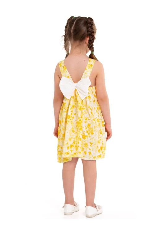 Arkası Kurdeleli Askılı Dokuma Elbise 73514