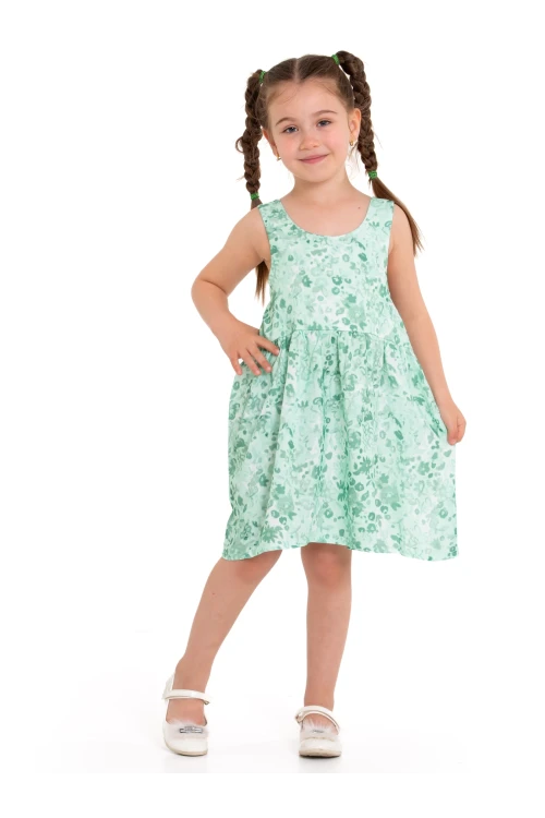 Arkası Kurdeleli Askılı Dokuma Elbise 73514