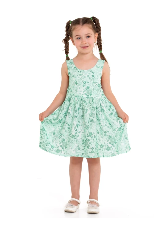 Arkası Kurdeleli Askılı Dokuma Elbise 73514