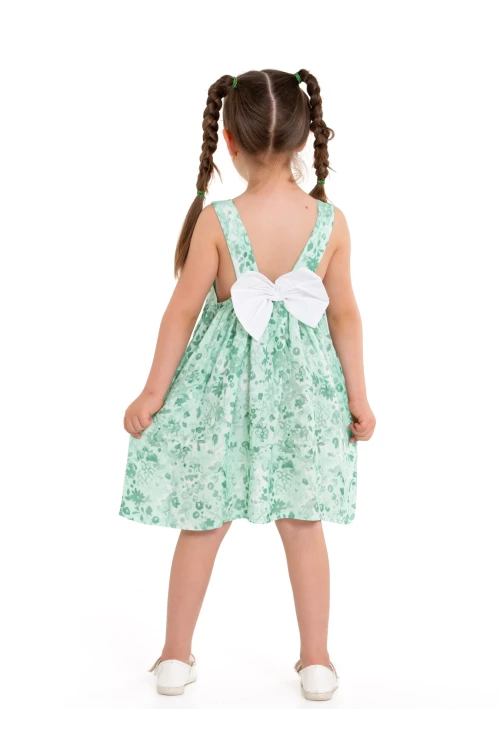 Arkası Kurdeleli Askılı Dokuma Elbise 73514