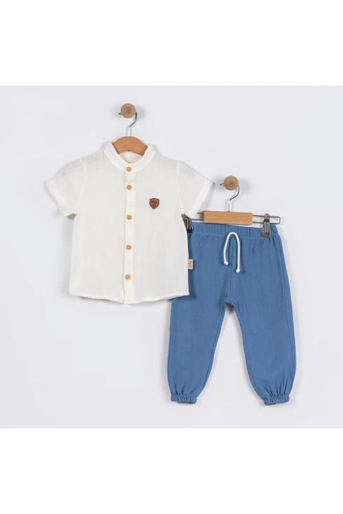 Armalı Gömlekli Kısa Kol Takım 6128