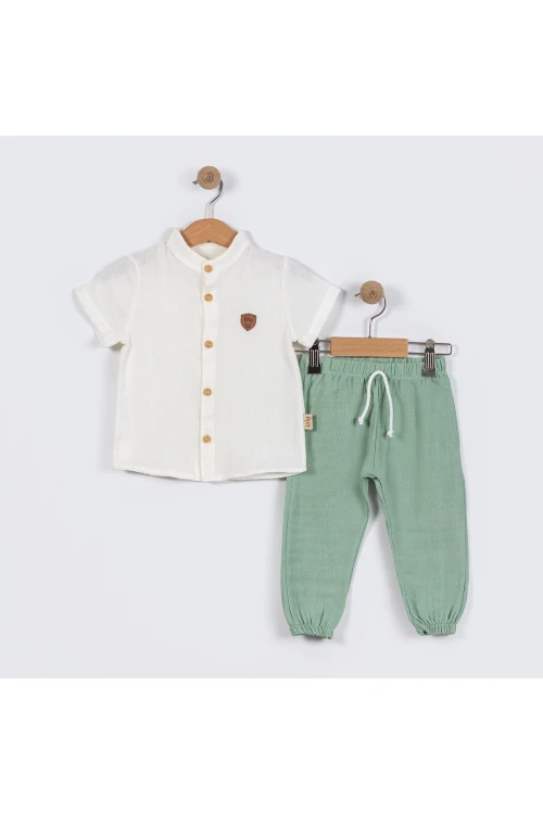 Armalı Gömlekli Kısa Kol Takım 6128