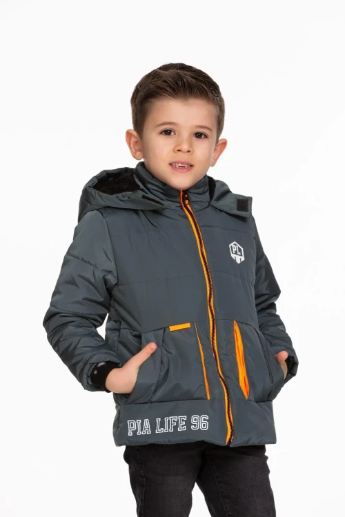 Armalı Erkek Çocuk Mont 4058