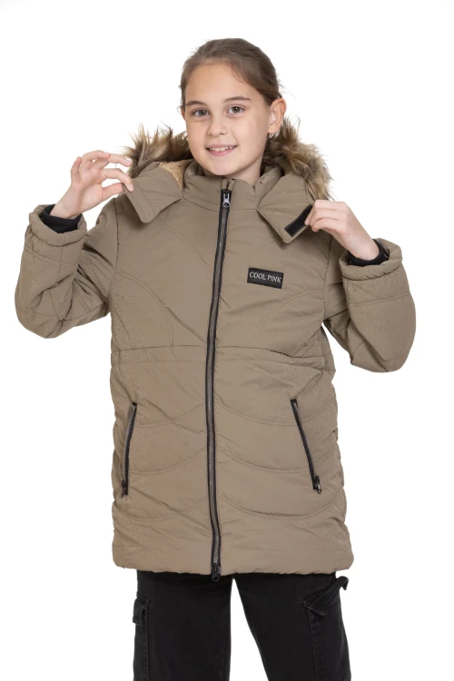 Armalı Kız Çocuk Mont 4063