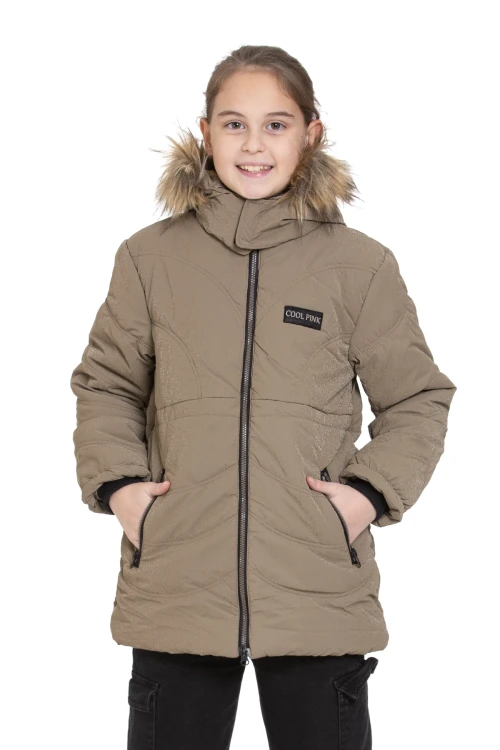 Armalı Kız Çocuk Mont 4063