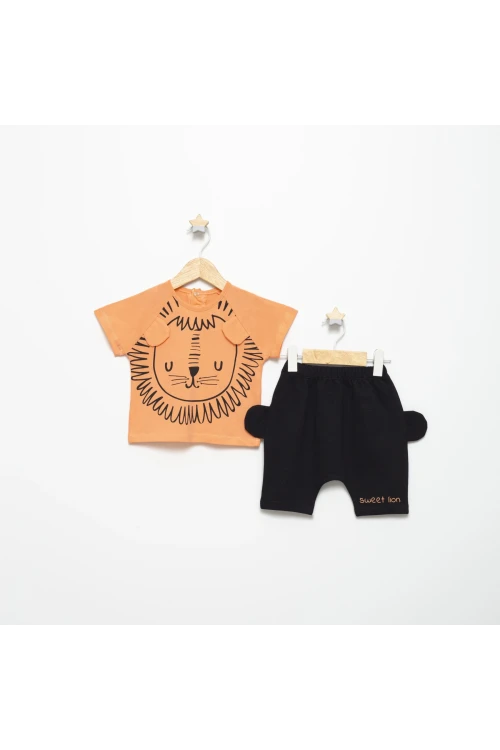 Aslan Baskılı Şortlu Takım 15134