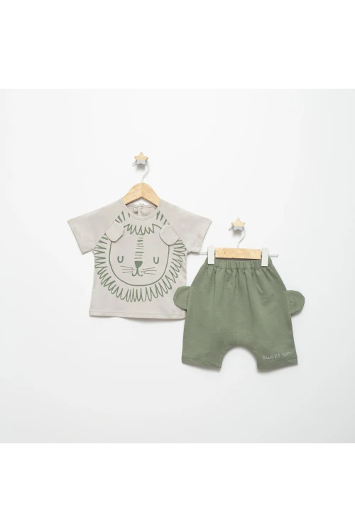 Aslan Baskılı Şortlu Takım 15134