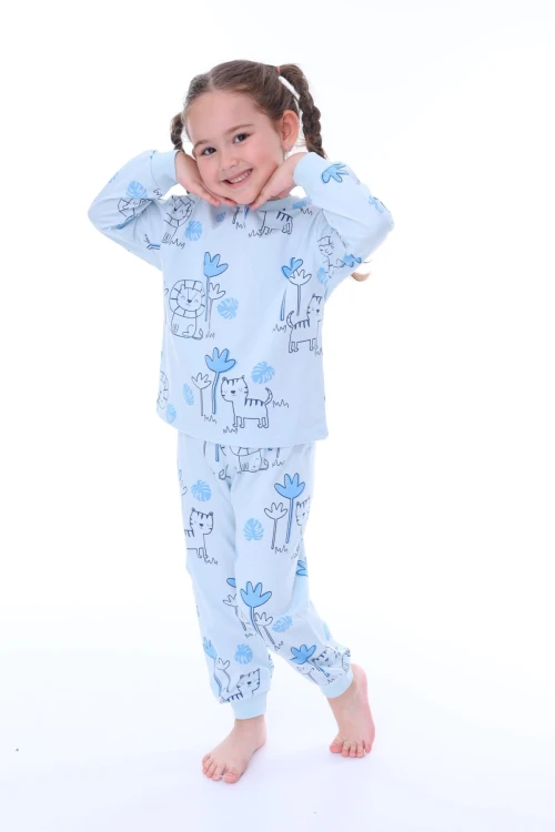 Aslan Desenli Pijama Takımı 32208