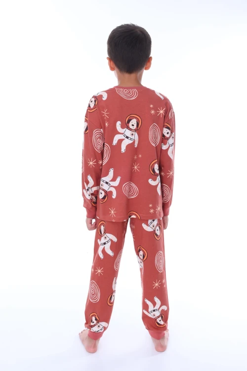 Astronot Desenli Çocuk Pijama Takımı 32203