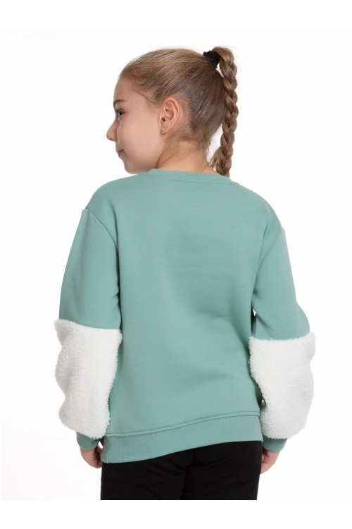 Awesome Baskılı Welsoft Detaylı Sweat 54759