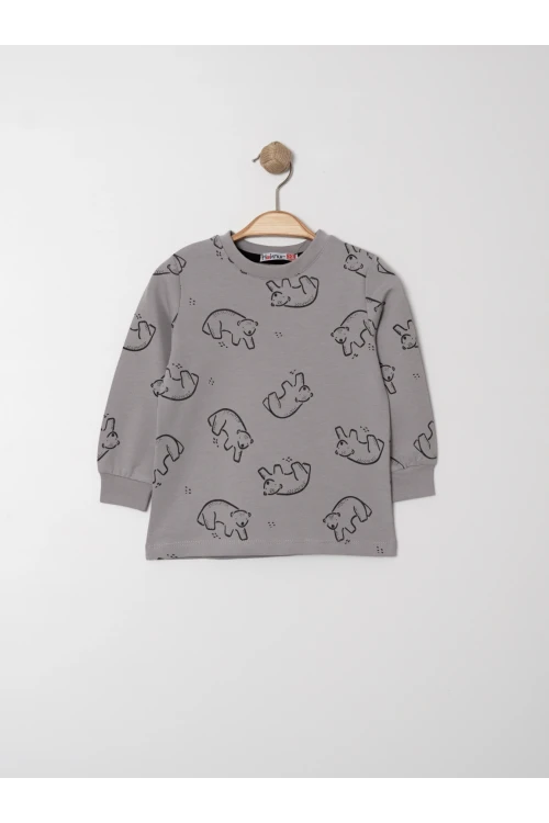 Ayı Baskılı Sweat 11895