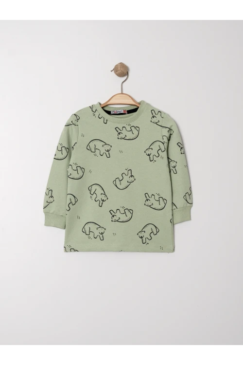 Ayı Baskılı Sweat 11895