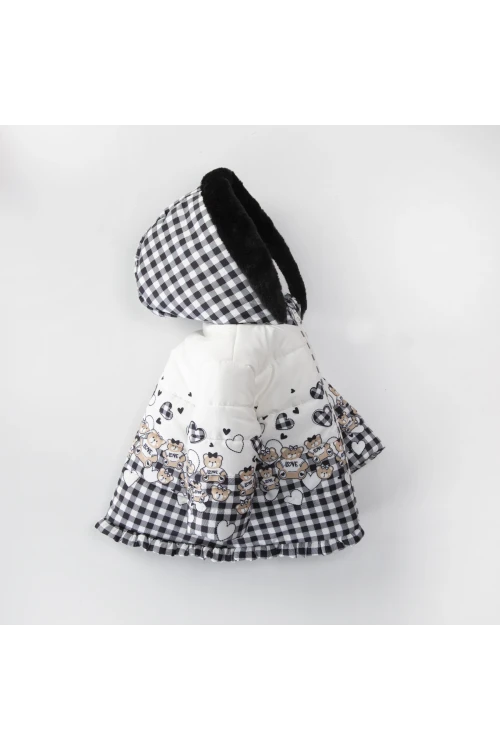 Ayı Desenli Kız Bebek Mont 50116