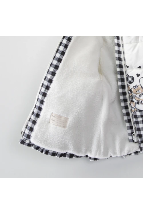 Ayı Desenli Kız Bebek Mont 50116