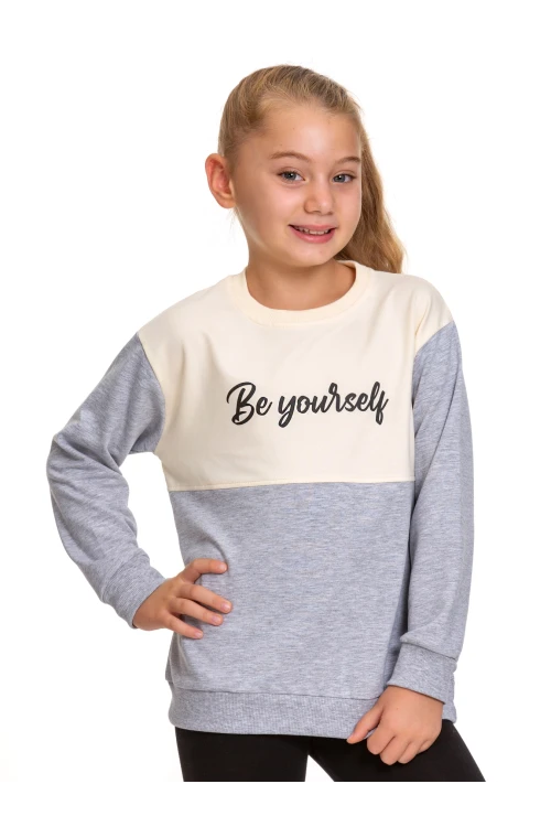 Be Your Self Baskılı Sweat 54751