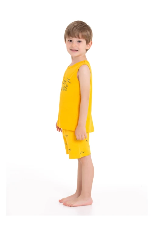 Beep Araba Baskılı Şortlu Pijama Takım 54218