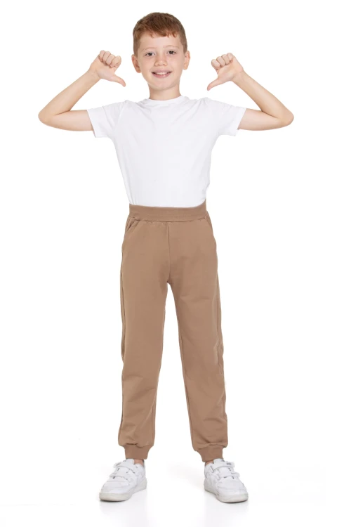 Beli Lastikli Erkek Bebek Jogger Eşofman Altı 50707-1