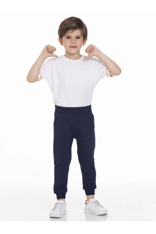 Beli Lastikli Erkek Bebek Jogger Eşofman Altı 50707-2