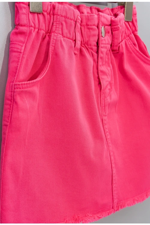 Beli Lastikli Püsküllü  Gabardin Etek 2024-2