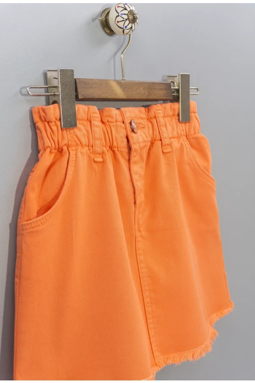 Beli Lastikli Püsküllü  Gabardin Etek 2024-2