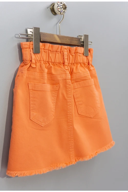 Beli Lastikli Püsküllü  Gabardin Etek 2024-2