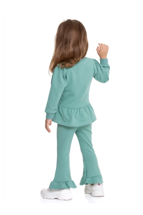 Better Day Baskılı İspanyol Paça Taytlı Takım 54319