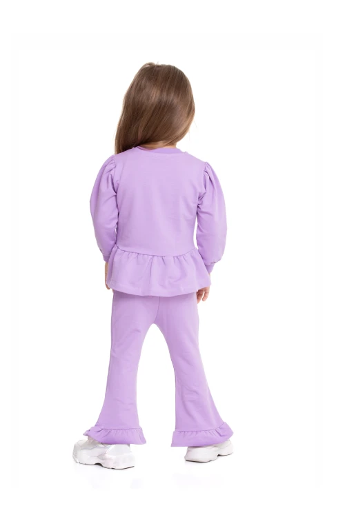 Better Day Baskılı İspanyol Paça Taytlı Takım 54319