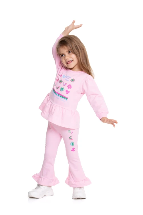 Better Day Baskılı İspanyol Paça Taytlı Takım 54319