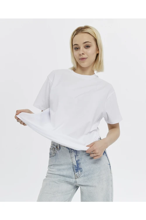 Bisiklet Yaka Kadın Tişört 7305