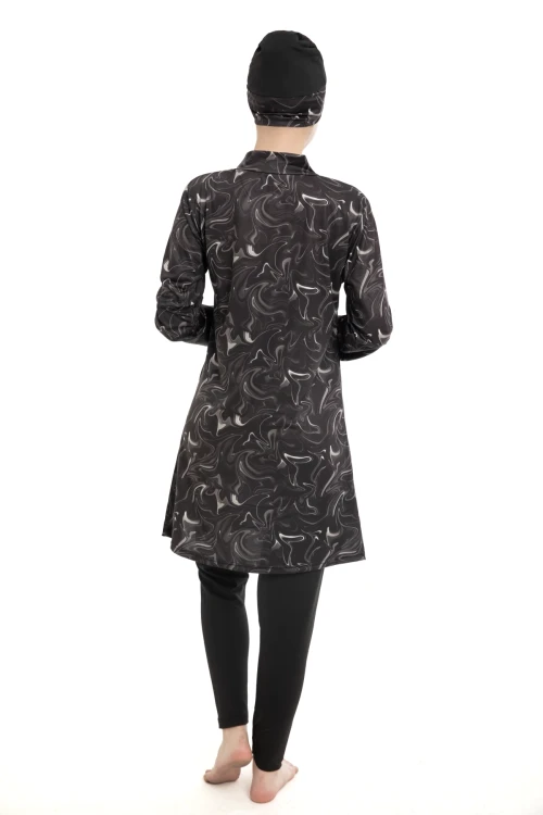 Büyük Beden Desen Tesettür Mayo 1730-13