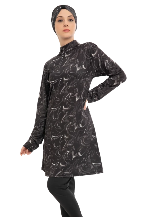 Büyük Beden Desen Tesettür Mayo 1730-13