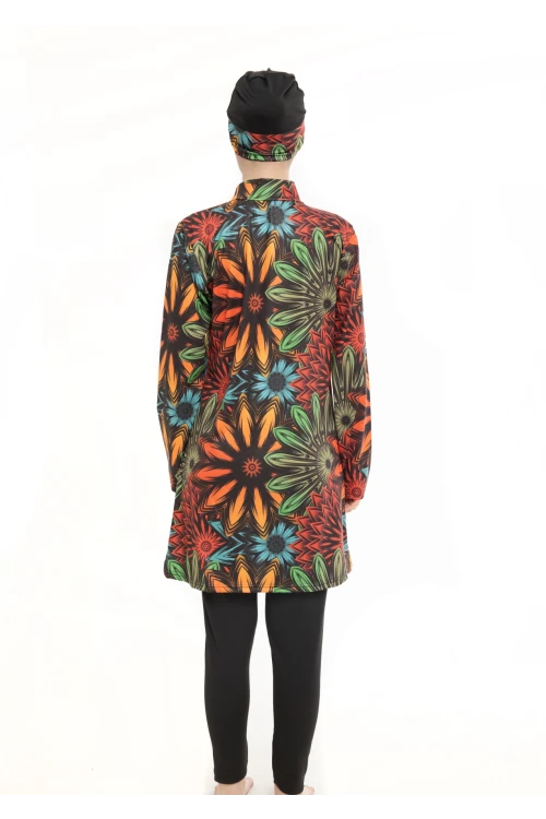 Büyük Beden Desen Tesettür Mayo 1730-18