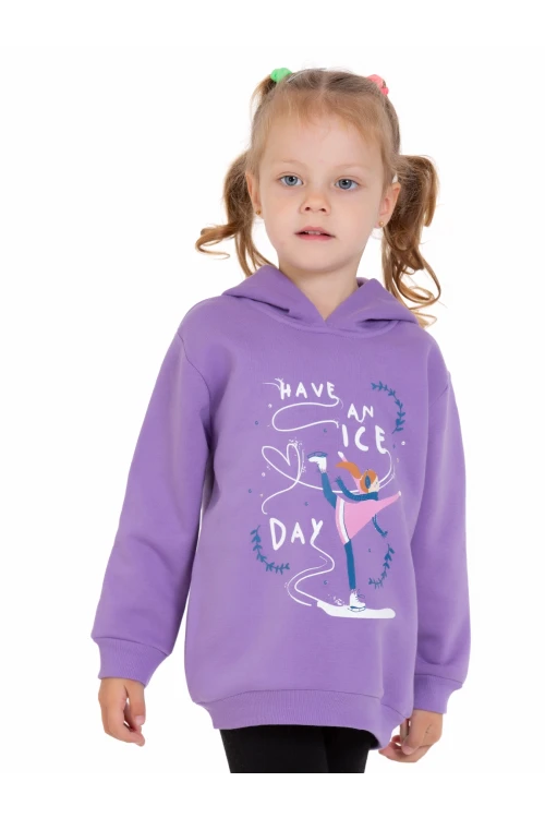 Buz Patenli Kız Baskılı Sweat 54367